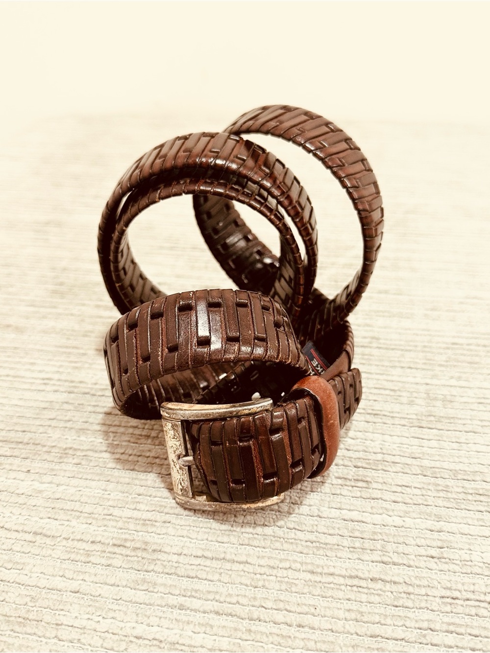 Roundtree & Yorke Men's Brown Genuine Leather Belt Size 48 MB501BBRN Big & Tall